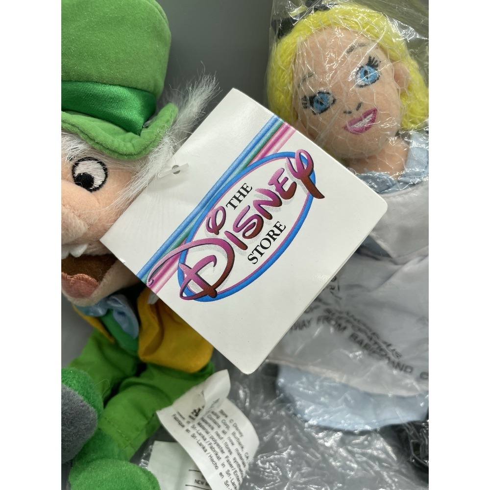Alice in Wonderland Mad Hatter bean bag Lot plush doll Disney Store exclusive - Picture 4 of 10